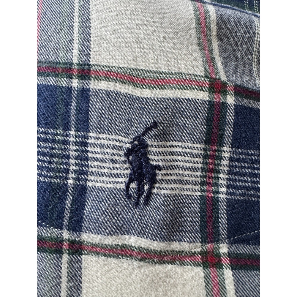 Ralph Lauren Golf Tilden L Plaid Button Down Long Sleeve Shirt 100% Cotton - Picture 3 of 5